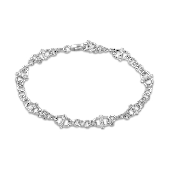 KAY Lab-Grown Diamonds Mariner Link Bracelet 1/2 ct tw Sterling Silver 7.25"