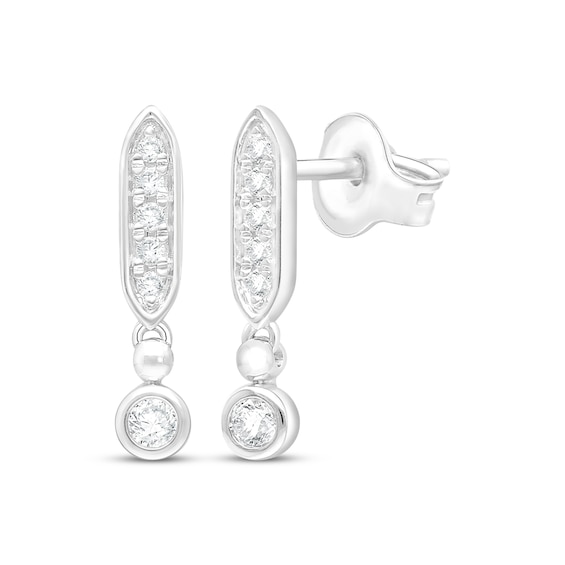 KAY Lab-Grown Diamonds Dangle Earrings 1/8 ct tw Sterling Silver