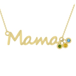 Color Stone 'Mama' Necklace
