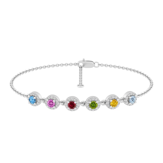Birthstone Family & Mother's Bracelet (1-6 Stones)
