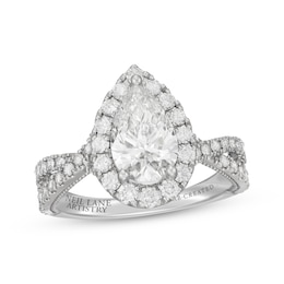 Neil Lane Artistry Pear-Shaped Lab-Grown Diamond Engagement Ring 2-1/3 ct tw 14K White Gold