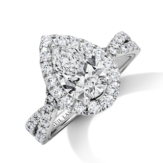 Neil Lane Artistry Pear-Shaped Lab-Grown Diamond Engagement Ring 2-1/3 ct tw 14K White Gold