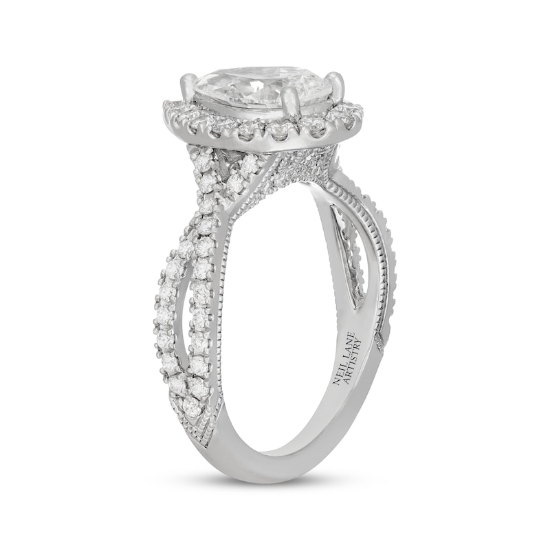 Main Image 5 of Neil Lane Artistry Pear-Shaped Lab-Grown Diamond Engagement Ring 2-1/3 ct tw 14K White Gold