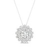 Thumbnail Image 0 of Lab-Created Diamonds by KAY Double Frame Necklace 1 ct tw 14K White Gold 18”