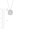 Thumbnail Image 3 of KAY Lab-Grown Diamonds Double Frame Necklace 1 ct tw 14K White Gold 18”