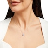 Thumbnail Image 4 of KAY Lab-Grown Diamonds Double Frame Necklace 1 ct tw 14K White Gold 18”