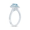 Thumbnail Image 1 of Monique Lhuillier Bliss Marquise-Cut Aquamarine, Swiss Blue Topaz & Diamond Engagement Ring 5/8 ct tw 14K White Gold