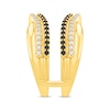 Thumbnail Image 2 of Black & White Diamond Contoured Enhancer Ring 3/4 ct tw 14K Yellow Gold