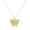 Thumbnail Image 1 of Italian Brilliance Diamond-Cut Butterfly Necklace 14K Yellow Gold 18&quot;