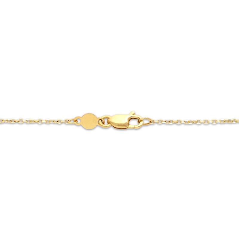 Main Image 2 of Italian Brilliance Diamond-Cut Butterfly Necklace 14K Yellow Gold 18&quot;