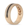 Thumbnail Image 1 of Neil Lane Men's Black & White Diamond Wedding Band 1/2 ct tw 14K Yellow Gold