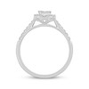 Thumbnail Image 3 of Baguette & Round-Cut Diamond Promise Ring 1/3 ct tw 10K White Gold