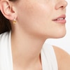 Thumbnail Image 3 of Oval-Cut Citrine & Diamond Dangle Earrings 1/10 ct tw 10K Yellow Gold