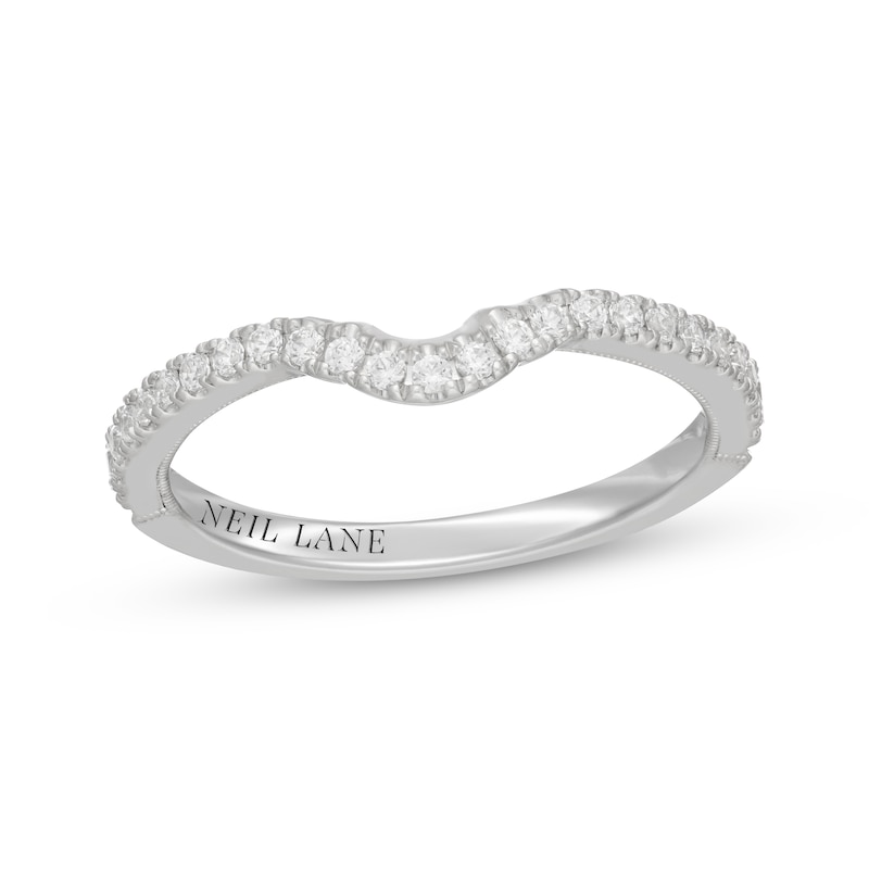 Main Image 7 of Neil Lane Diamond Contour Wedding Band 1/4 ct tw 14K White Gold