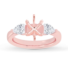 Now + Forever Lab-Grown Diamonds Engagement Ring Setting 1/2 ct tw 14K Rose Gold