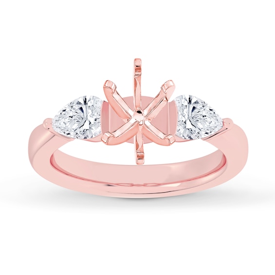 Now + Forever Lab-Grown Diamonds Engagement Ring Setting 1/2 ct tw 14K Rose Gold