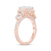 Thumbnail Image 2 of Monique Lhuillier Bliss Princess-Cut Lab-Grown Diamond Halo Engagement Ring 2-3/8 ct tw 18K Rose Gold
