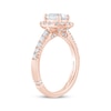 Thumbnail Image 2 of Monique Lhuillier Bliss Oval-Cut Lab-Grown Diamond Halo Engagement Ring 1-1/2 ct tw 18K Rose Gold