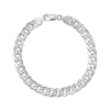 Thumbnail Image 0 of Diamond-Cut Solid Curb Chain Bracelet 8mm 92% Repurposed Sterling Silver 8"