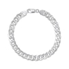 Thumbnail Image 1 of Diamond-Cut Curb Chain Bracelet 8mm 92% Repurposed Solid Sterling Silver 8&quot;