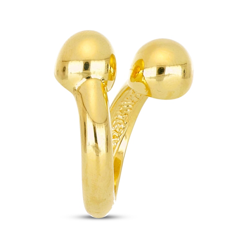 Main Image 2 of Hollow Deconstructed Bypass Ring 14K Yellow Gold Size 7