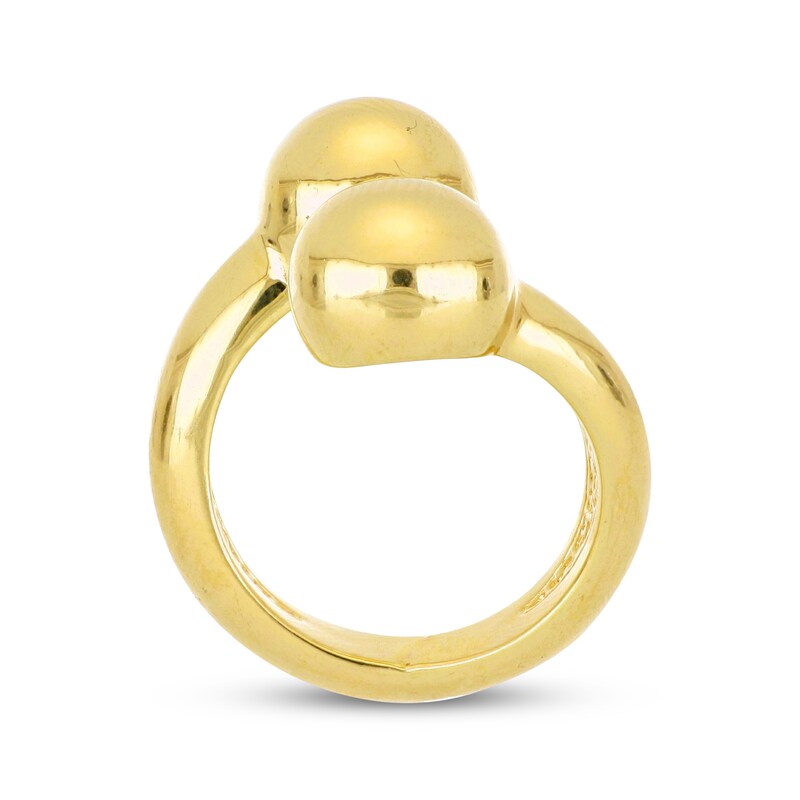 Main Image 3 of Hollow Deconstructed Bypass Ring 14K Yellow Gold Size 7