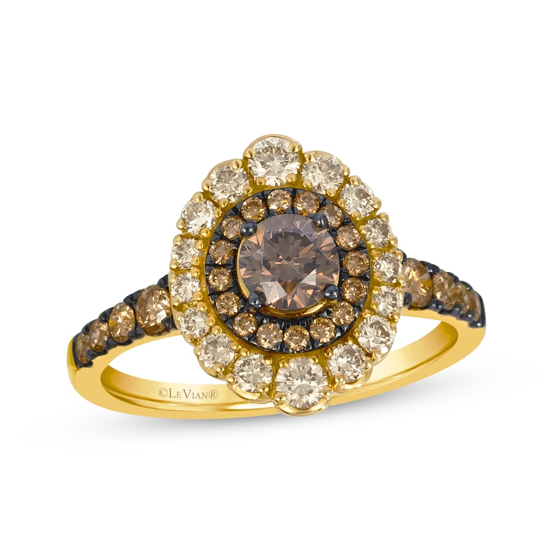 Main Image 1 of Le Vian Sunflower Ring 1-1/4 ct tw Diamonds 14K Honey Gold