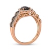 Thumbnail Image 3 of Le Vian Chocolate Waterfall Quartz Ring 5/8 ct tw Diamonds 14K Strawberry Gold