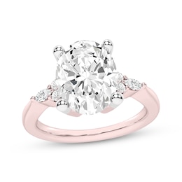 Now + Forever Lab-Grown Diamonds Engagement Ring 1-5/8 ct tw 14K Rose Gold