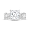 Thumbnail Image 3 of Lab-Grown Diamonds Princess-Cut Bridal Set 4 ct tw 14K White Gold