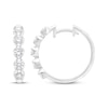 Thumbnail Image 1 of KAY Lab-Grown Diamonds Five-Stone Hoop Earrings 1 ct tw 10K White Gold