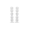 Thumbnail Image 2 of KAY Lab-Grown Diamonds Five-Stone Hoop Earrings 1 ct tw 10K White Gold