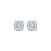 Thumbnail Image 2 of Multi-Diamond Stud Earrings 1/4 ct tw 10K White Gold