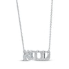 Thumbnail Image 2 of Diamond Hebrew &quot;Grandma&quot; Necklace 1/10 ct tw 10K White Gold 18&quot;
