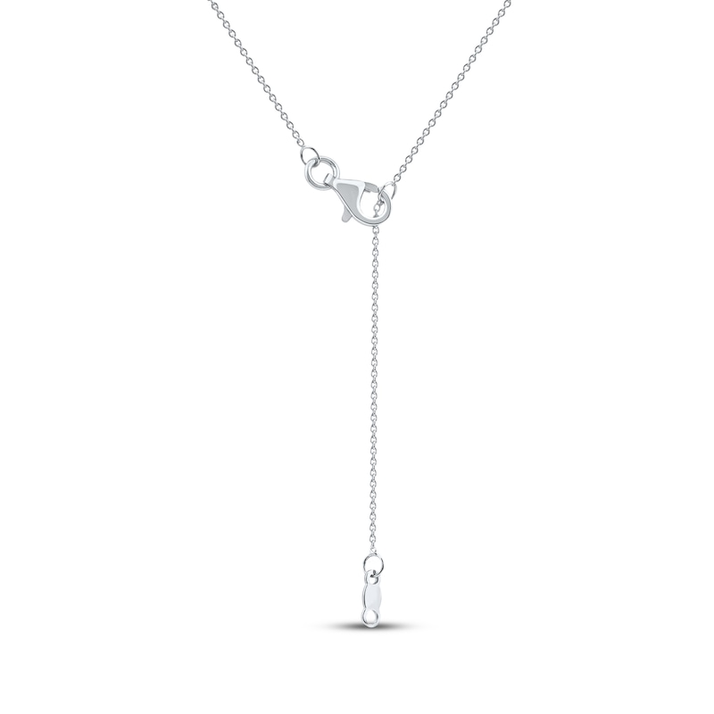 Main Image 4 of Diamond Hebrew &quot;Grandma&quot; Necklace 1/10 ct tw 10K White Gold 18&quot;