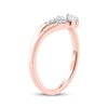 Thumbnail Image 2 of Now + Forever Marquise-Cut Diamond Chevron Split Shank Anniversary Ring 1/6 ct tw 10K Rose Gold