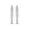 Thumbnail Image 2 of KAY Lab-Grown Diamonds Inside-Out Hoop Earrings 1/2 ct tw 10K White Gold
