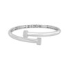 Thumbnail Image 1 of Diamond Nailhead Bangle Bracelet 1/6 ct tw Sterling Silver