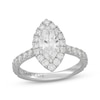 Thumbnail Image 1 of Neil Lane Artistry Marquise-Cut Lab-Created Diamond Halo Engagement Ring 2 ct tw 14K White Gold