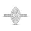 Thumbnail Image 3 of Neil Lane Artistry Marquise-Cut Lab-Created Diamond Halo Engagement Ring 2 ct tw 14K White Gold
