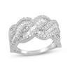 Thumbnail Image 1 of KAY Lab-Grown Diamonds Baguette & Round-Cut Twist Ring 1 ct tw 10K White Gold