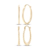 Thumbnail Image 1 of Hoop Earrings Gift Set 10K Yellow Gold