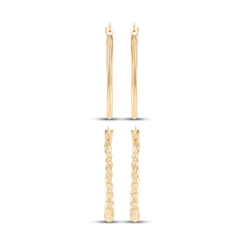 Main Image 2 of Hoop Earrings Gift Set 10K Yellow Gold