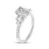 Thumbnail Image 2 of THE LEO Legacy Lab-Grown Diamond Emerald-Cut Five-Stone Engagement Ring 2-1/2 ct tw 14K White Gold