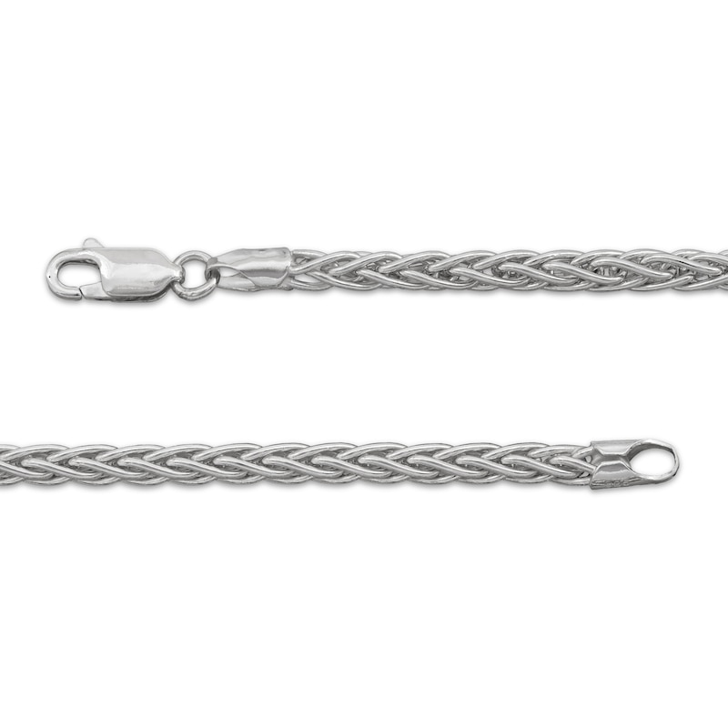 Main Image 3 of 3.6mm Wheat Chain Bracelet Solid Sterling Silver 8.5"