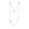 Thumbnail Image 2 of Children's Cross & Virgin Mary Charm Necklace Hollow 14K Tri-Tone Gold 14"