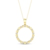 Thumbnail Image 1 of Diamond Circle Necklace 1/4 ct tw 10K Yellow Gold 18"