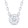 Thumbnail Image 1 of Round-Cut Diamond Solitaire Necklace 1/5 ct tw 10K White Gold 18" (I/I2)