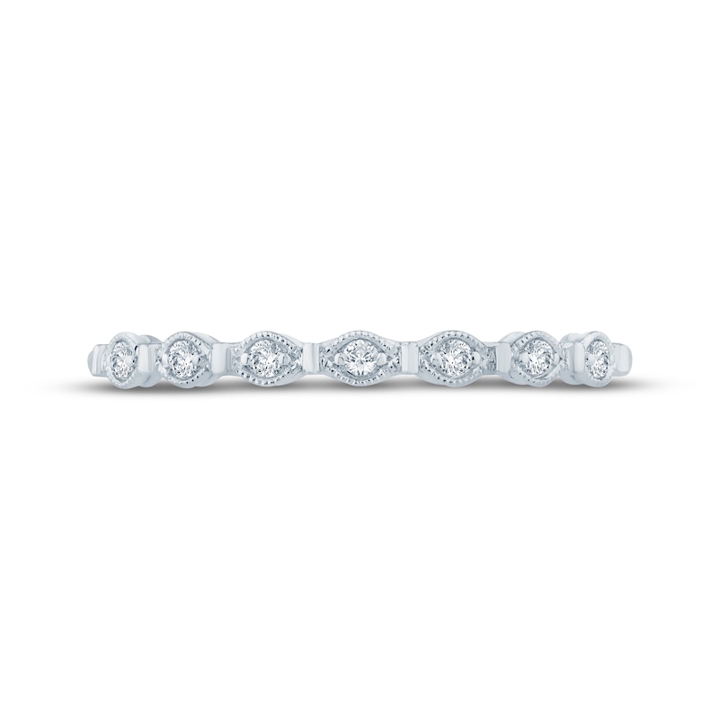 Main Image 3 of Now + Forever Diamond Milgrain Anniversary Ring 1/20 ct tw 10K White Gold