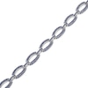 Thumbnail Image 2 of Blue Lab-Created Sapphire Chain Link Bracelet Sterling Silver 7.25"